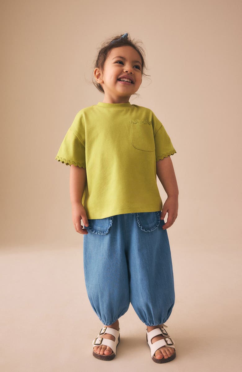 NEXT Kids' Denim Joggers, Alternate, color, Blue