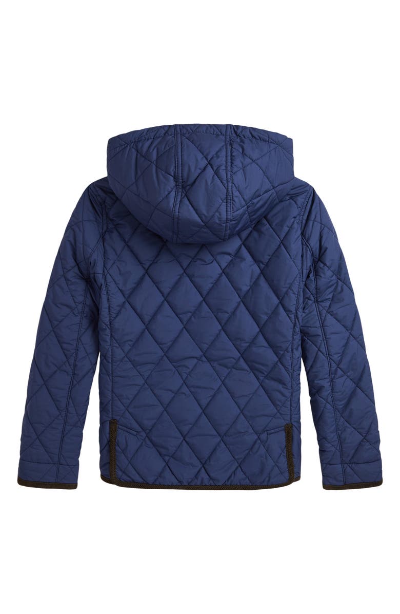 Polo Ralph Lauren Kids' Quilted Hooded Barn Jacket, Alternate, color, Newport Navy