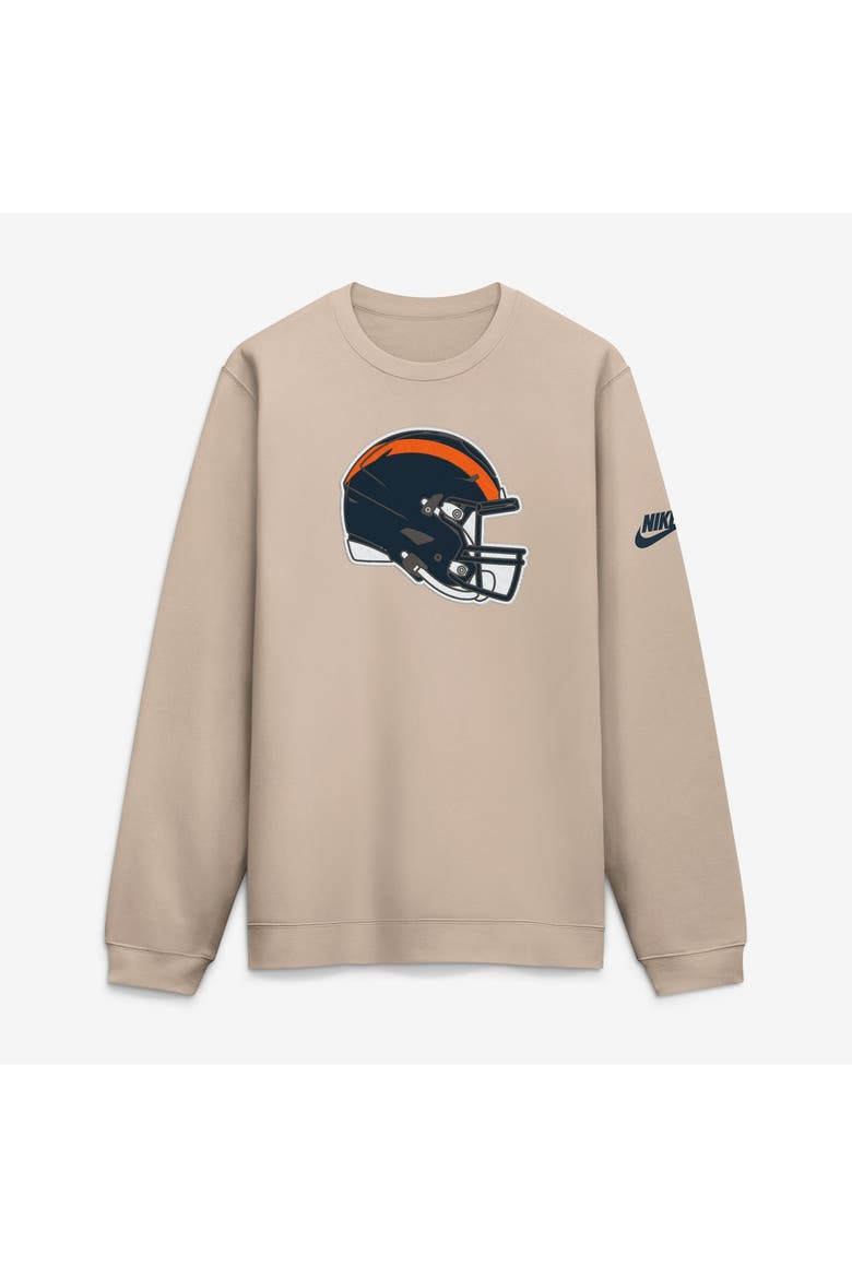 Men's Nike Sand Chicago Bears I-Formation Rewind Club Crew Sweatshirt, Main, color, Sand