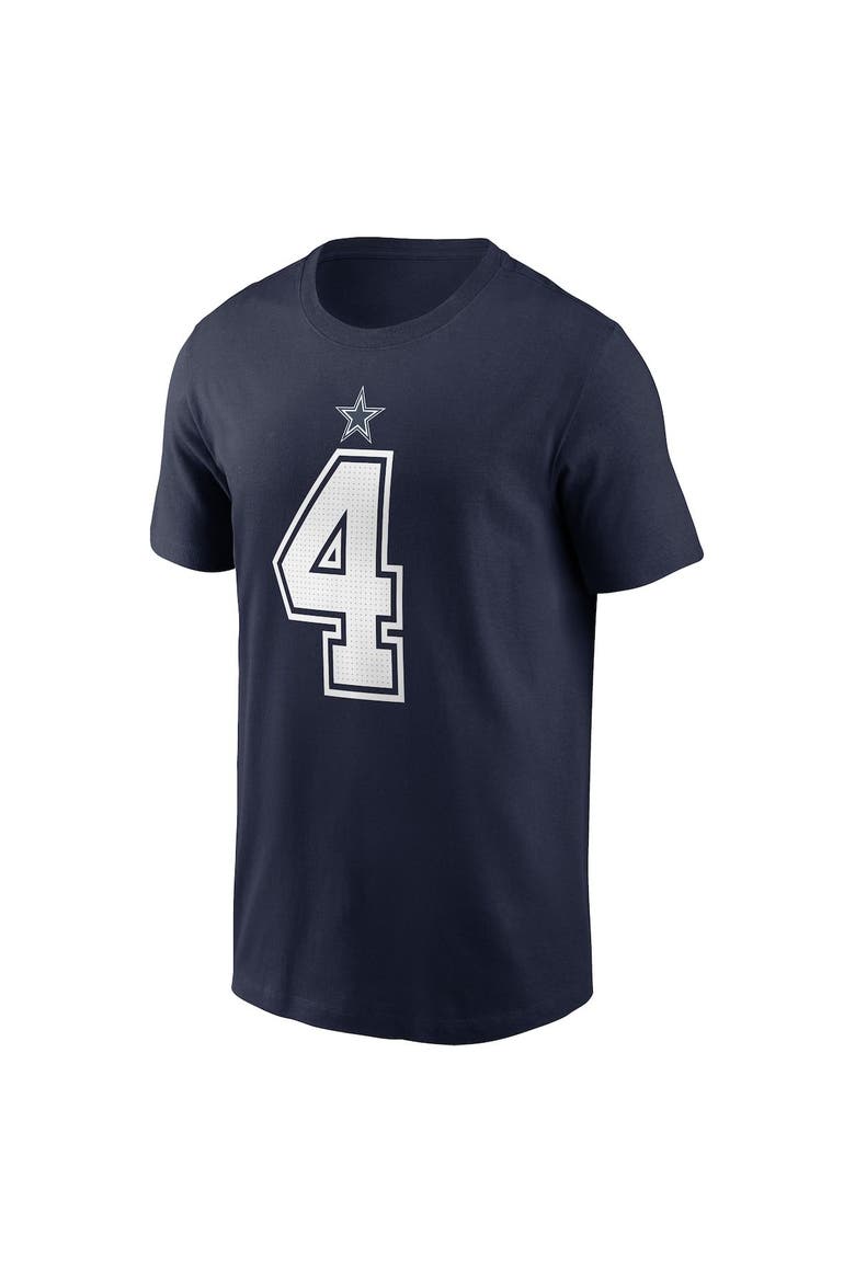 Men's Nike Dak Prescott Navy Dallas Cowboys Player Name & Number T-Shirt, Alternate, color, Navy