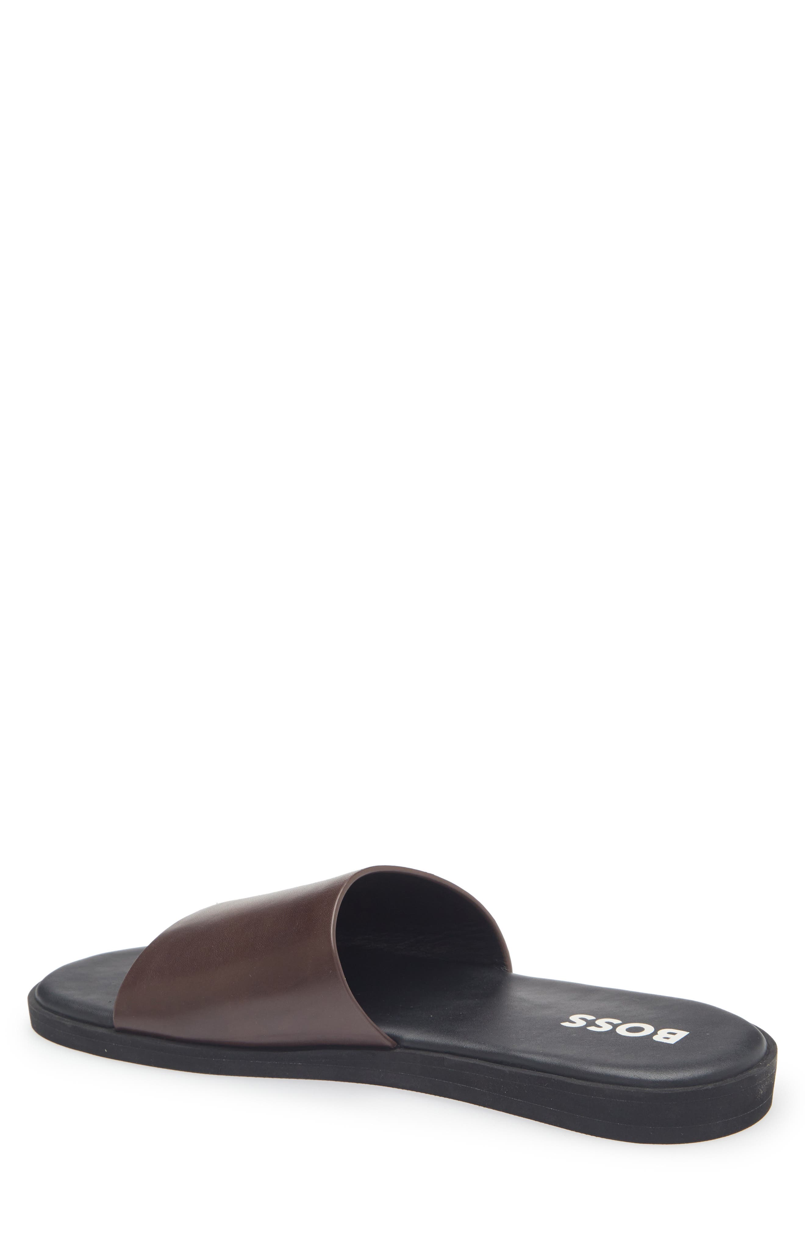 BOSS Darrel Slide Sandal, Alternate, color, Dark Brown