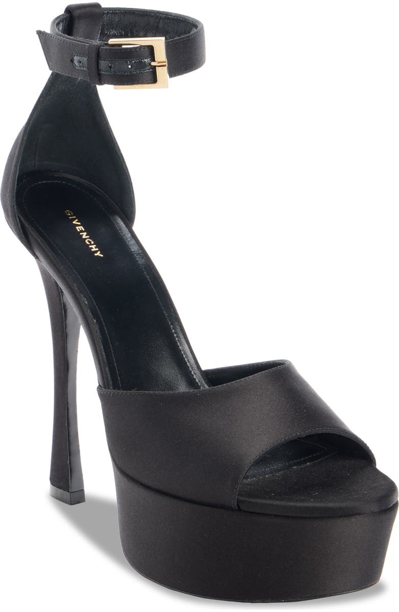 Givenchy 4G Liquid Logo Platform Sandal, Main, color,