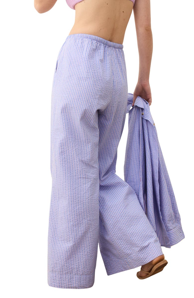Marine Layer Seersucker Wide Leg Pants, Alternate, color, 