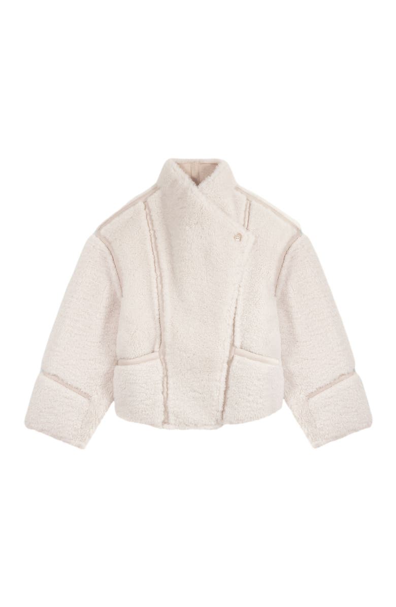 maje Short faux fur coat, Alternate, color, 