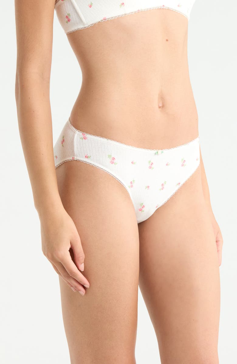 Etam Sleepover Briefs, Alternate, color, Print Ecru Backgr