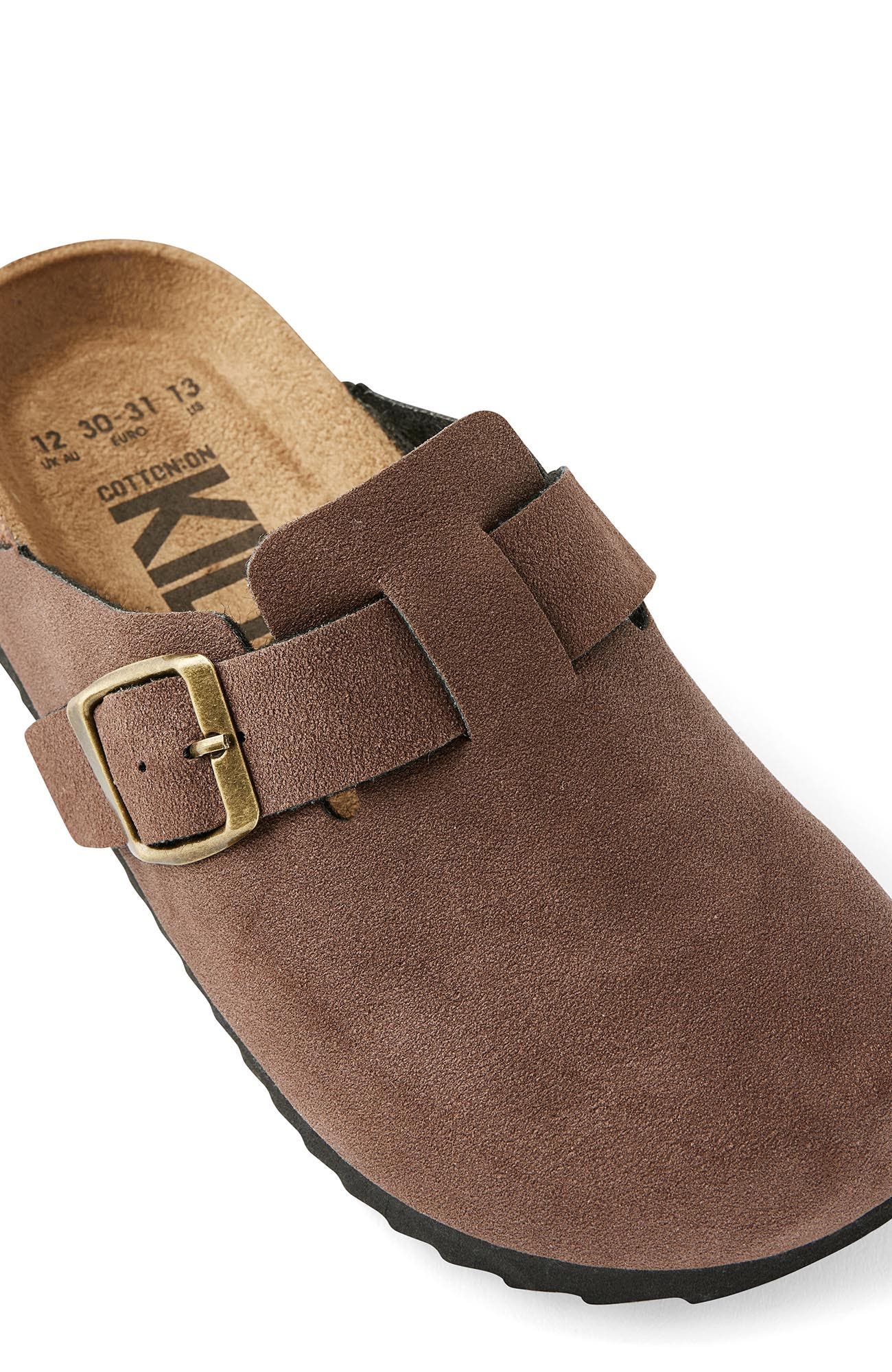 Cotton On Kids Kid's Tommy Buckle Slide, Alternate, color, Rocky Road