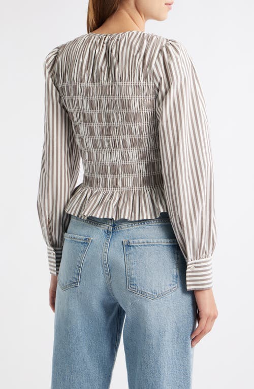 Rails Tabi Smocked Peplum Top In Multi