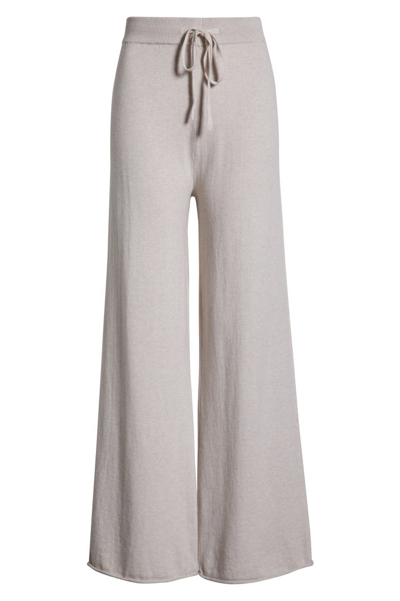 Cotton & Cashmere Straight Leg Pajama Pants, Alternate, color, ECRU