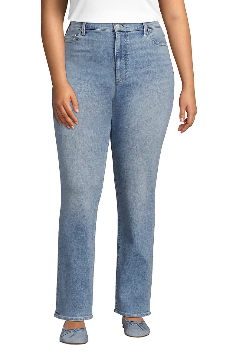 Recover High Rise Straight Leg Blue Jeans, Alternate, color, Lake Blue Wash