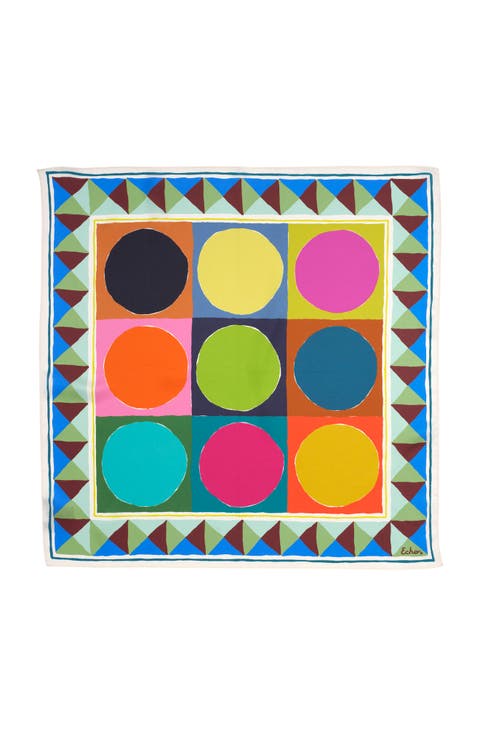Painted Dots Silk Bandana