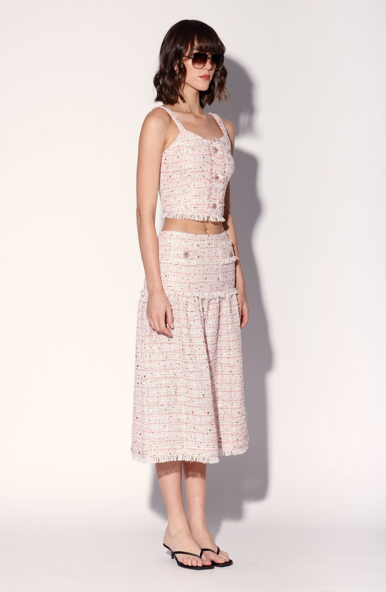 Walter Baker Aubrey Blossom Tweed Skirt, Alternate, color, 