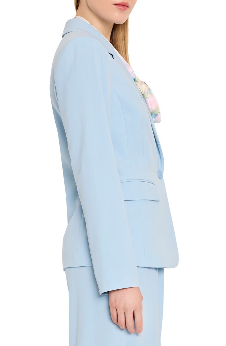 Tahari ASL One-Button Blazer, Alternate, color, Ice Blue