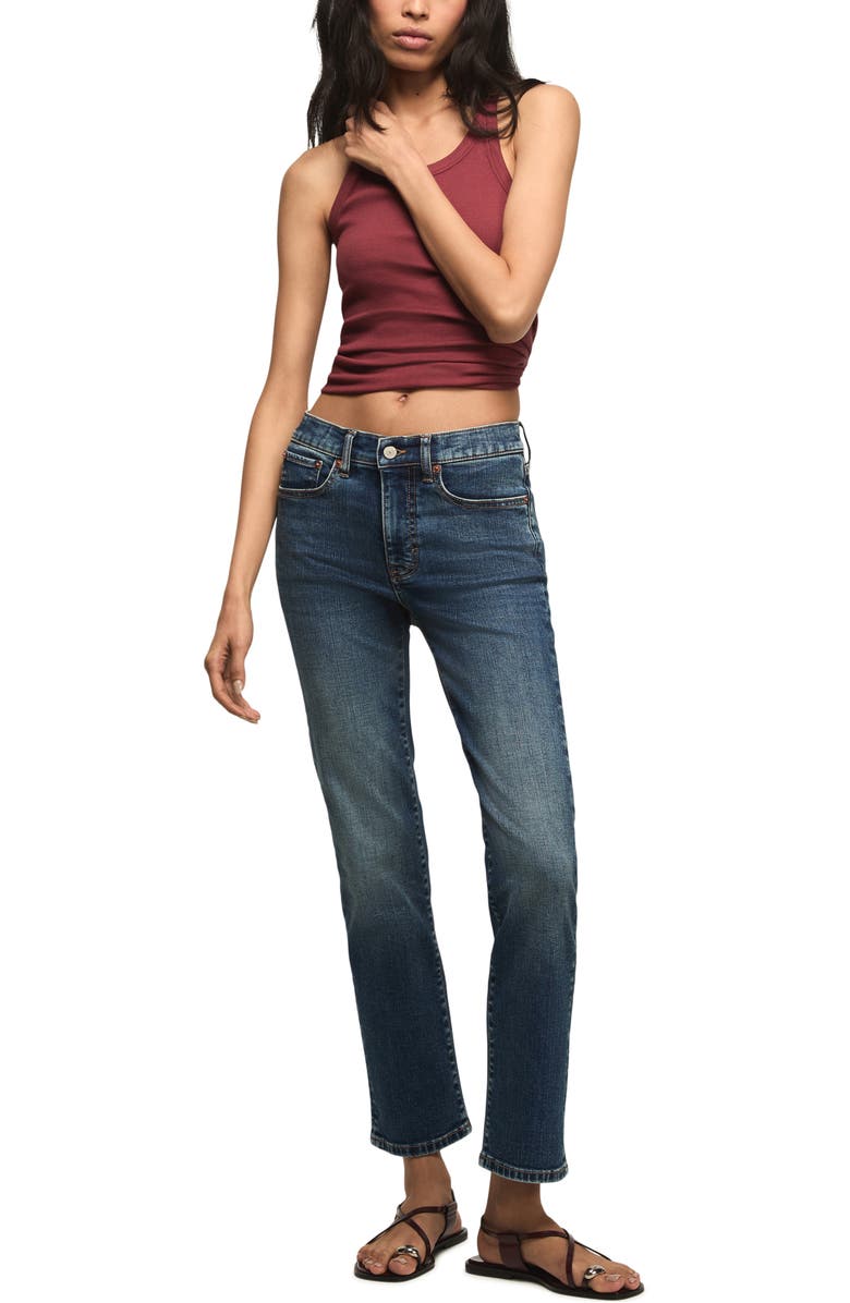 Lucky Brand Zoe Straight Leg Crop Jeans, Alternate, color, Mystic Moon Wash