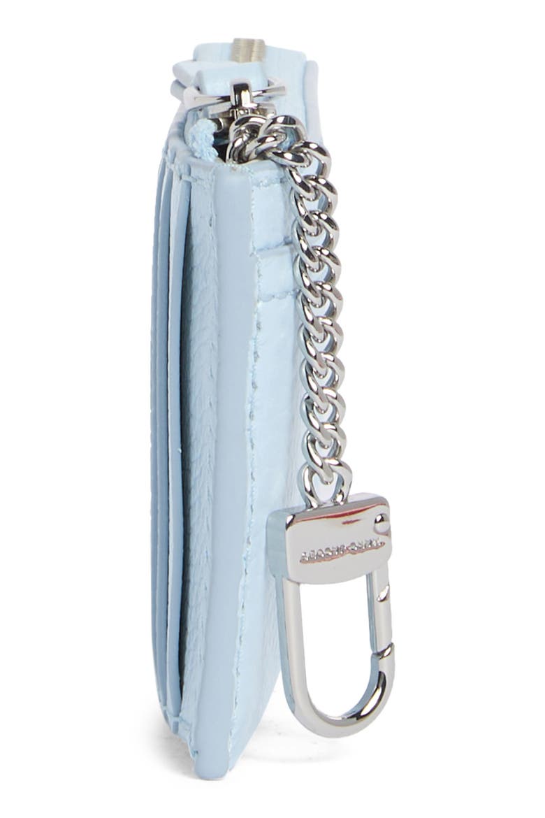 The Top Zip Multi Leather Wallet, Alternate, color, CLOUD BLUE