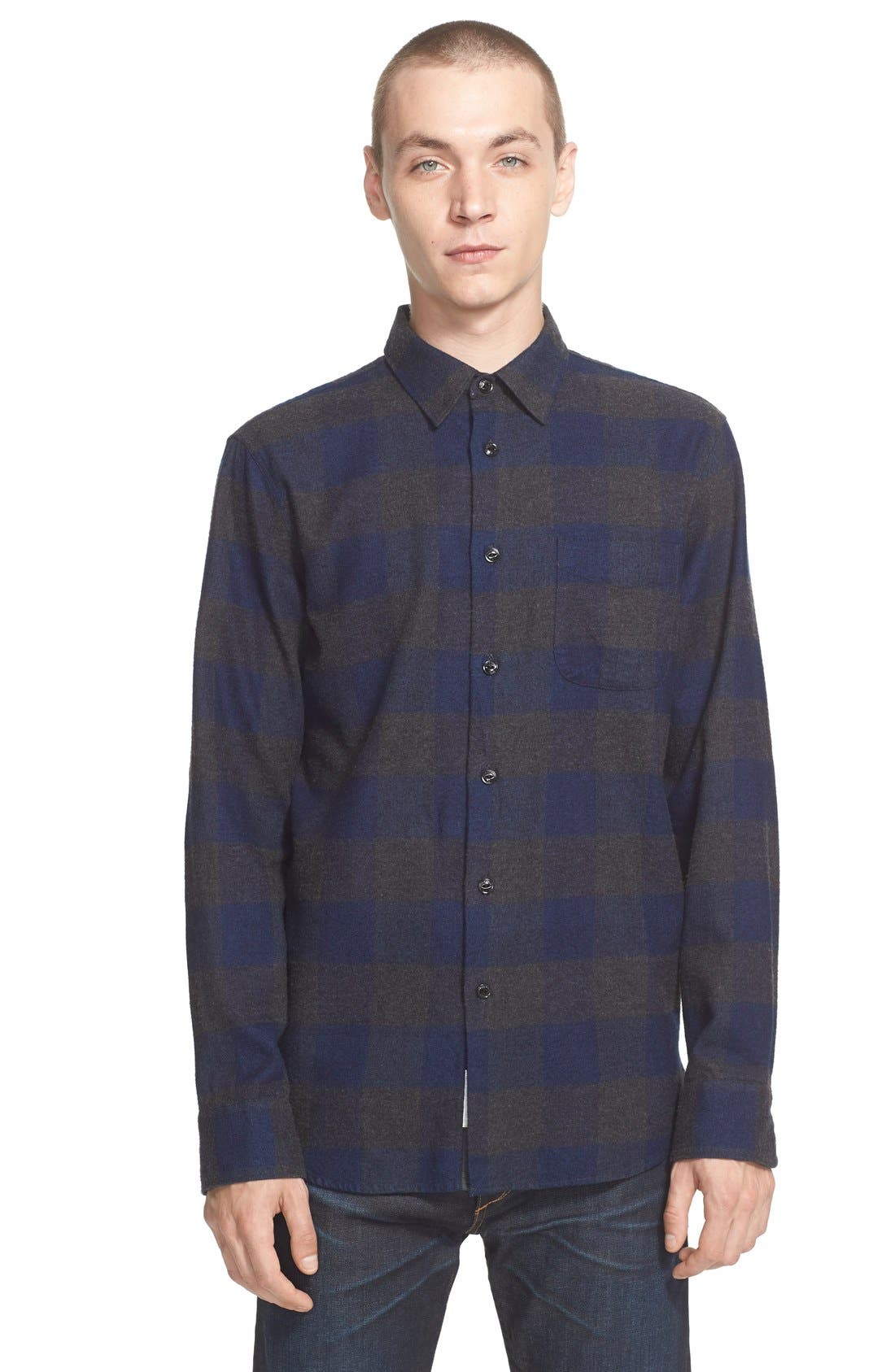 rag & bone 'Beach' Trim Fit Buffalo Check Shirt (Men) | Nordstrom