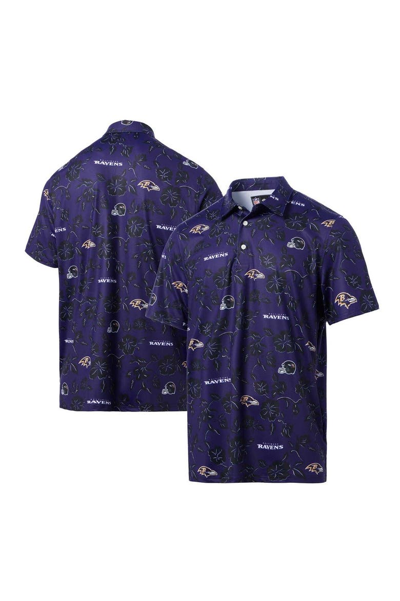 Men's Reyn Spooner Purple Baltimore Ravens Pua Performance Polo, Main, color, Purple