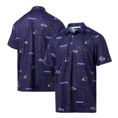 Men's Reyn Spooner Purple Baltimore Ravens Pua Performance Polo