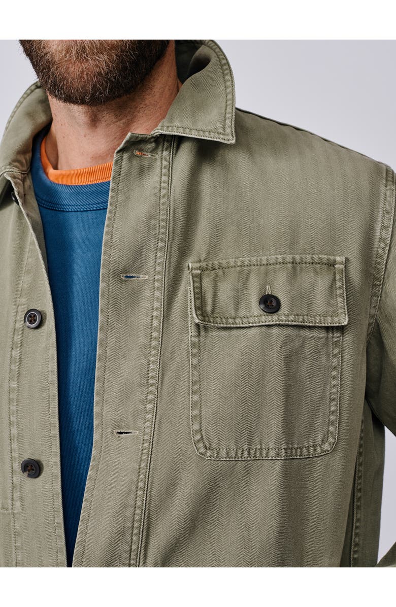 Aubin Dowse Long Sleeve Relaxed Worker Jacket, Alternate, color, Khaki