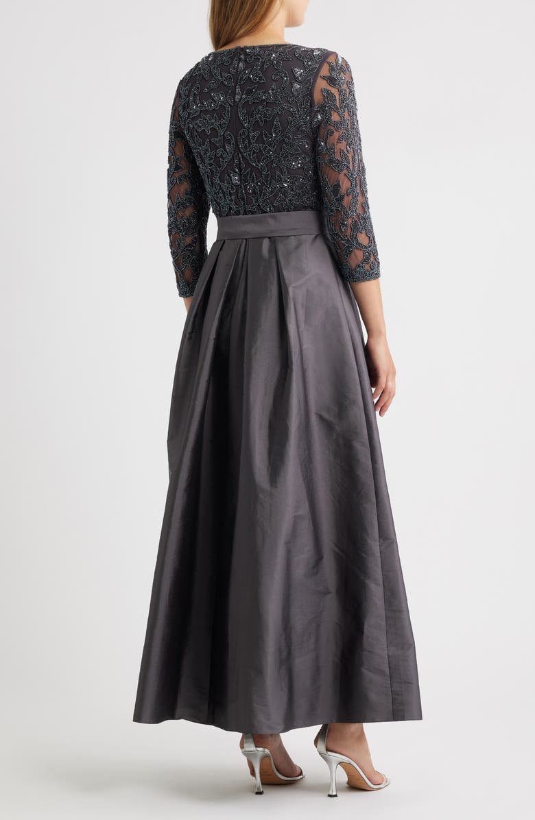 Pisarro Nights Sequin Bodice Gown, Alternate, color, Slate 421