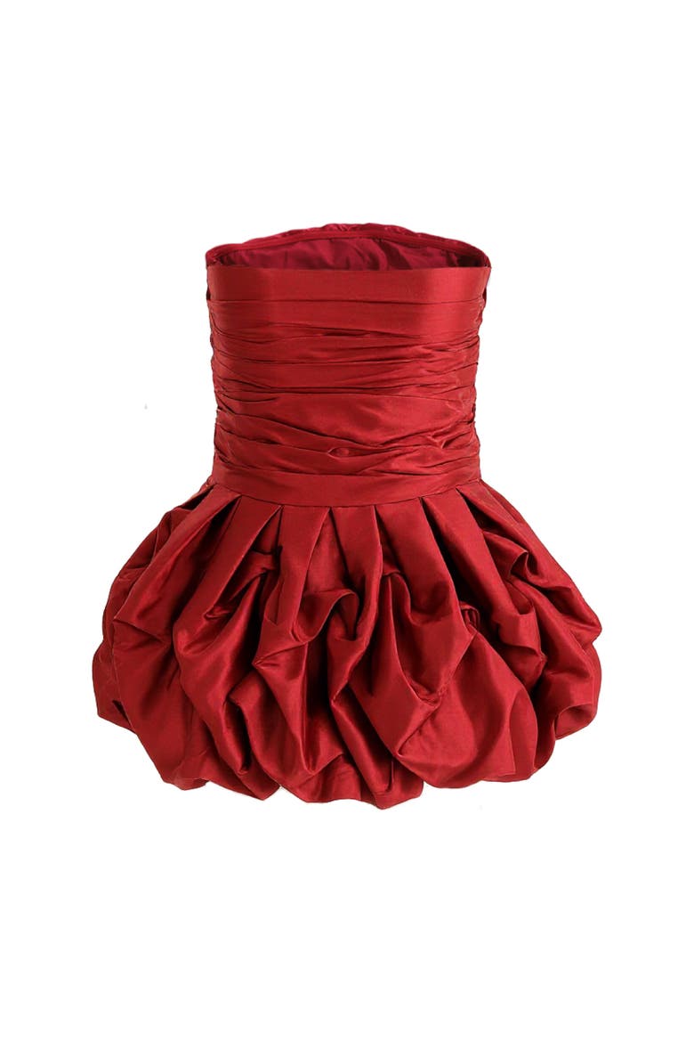 Dramatic Flare Dress, Alternate, color, Burgundy