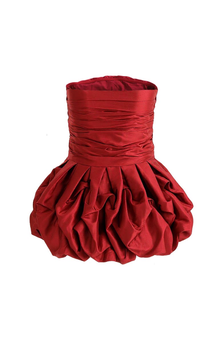 Tulleen Dramatic Flare Dress, Alternate, color, Burgundy