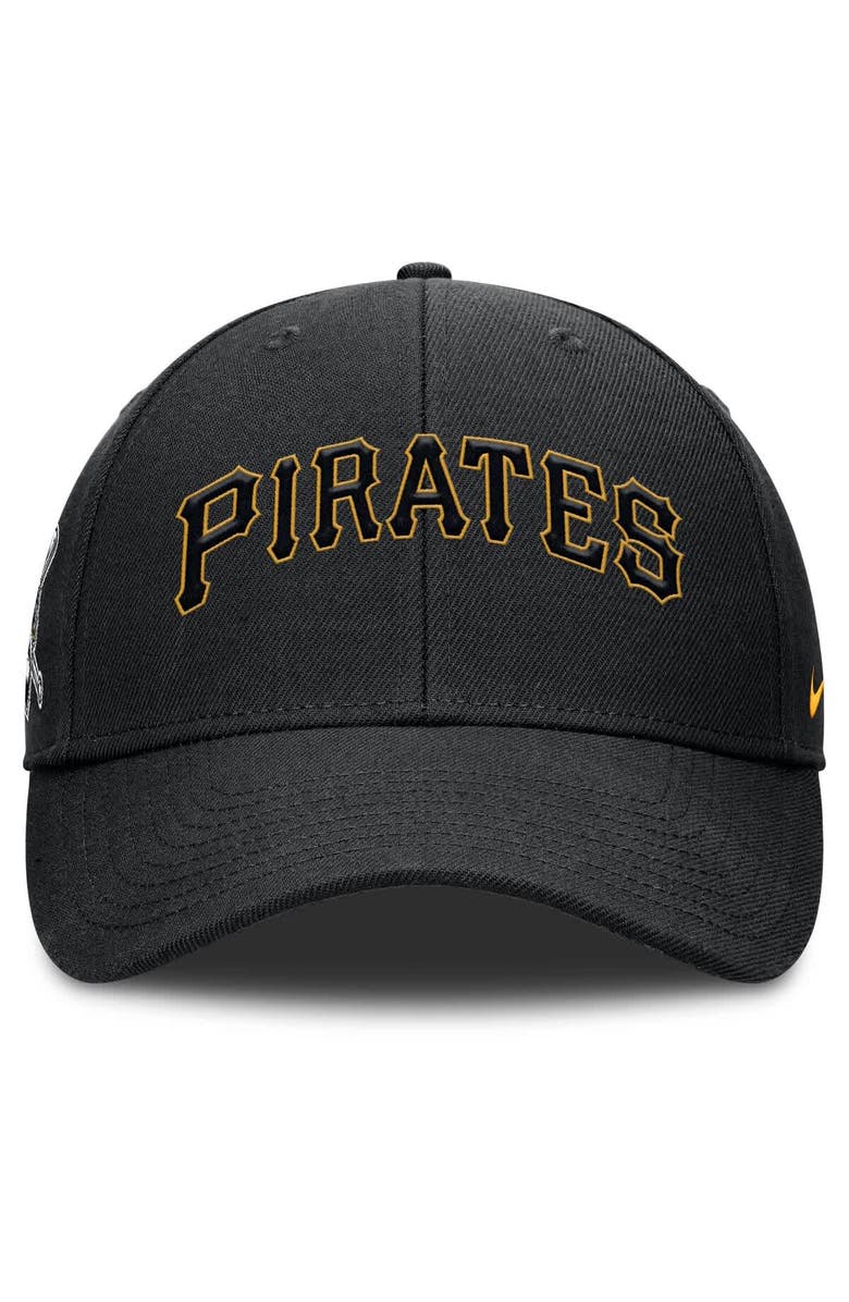 Nike Men's Nike Black Pittsburgh Pirates Rise Gaberdine Adjustable Hat, Alternate, color, Black