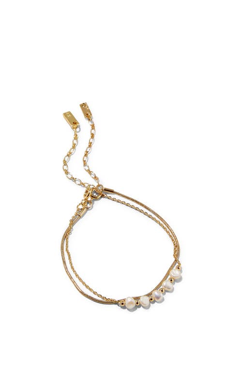 Rubi Shoes Multipack Bracelet In Up Gold Micro Pearl