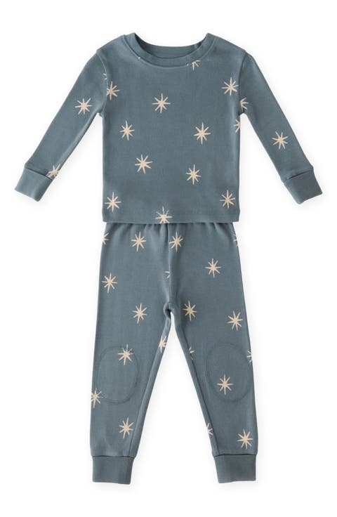 Kids' Organic Cotton Rib Fitted Pajamas (Baby & Toddler)