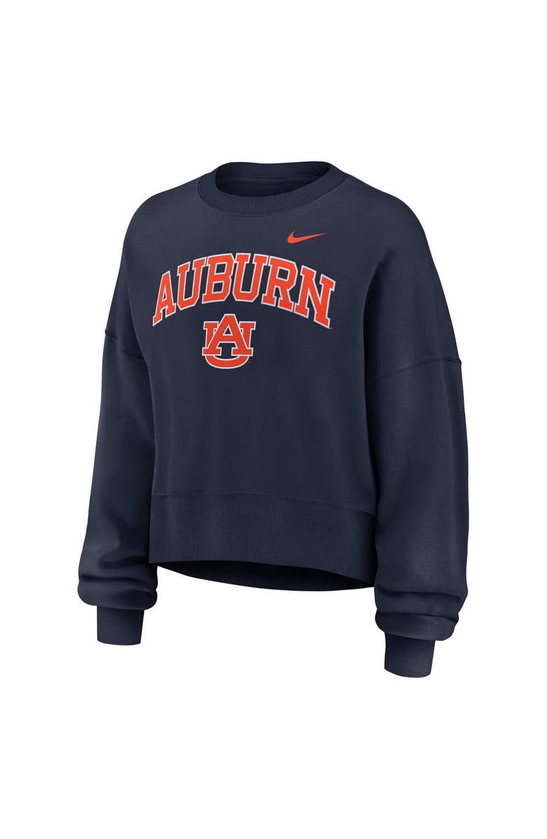 Nike Women's Nike Navy Auburn Tigers Oversized Phoenix Arch Pullover Sweatshirt, Alternate, color, Navy