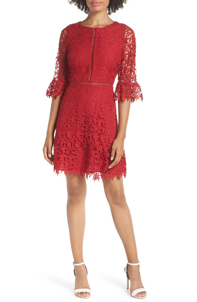 BB Dakota by Steve Madden BB Dakota In the Moment Lace Dress, Main, color, 