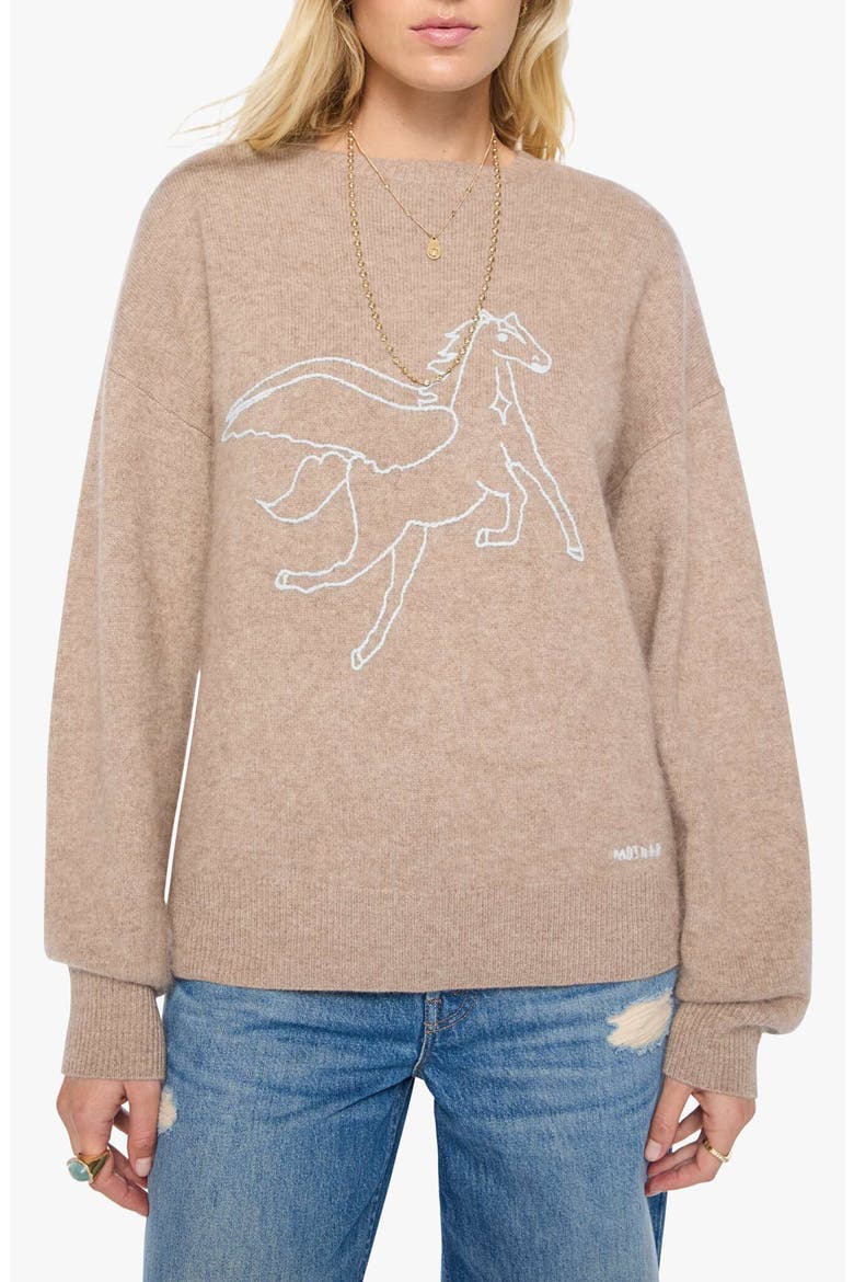 The Biggie Jumper Wool & Cashmere Sweater, Main, color, WHEAT