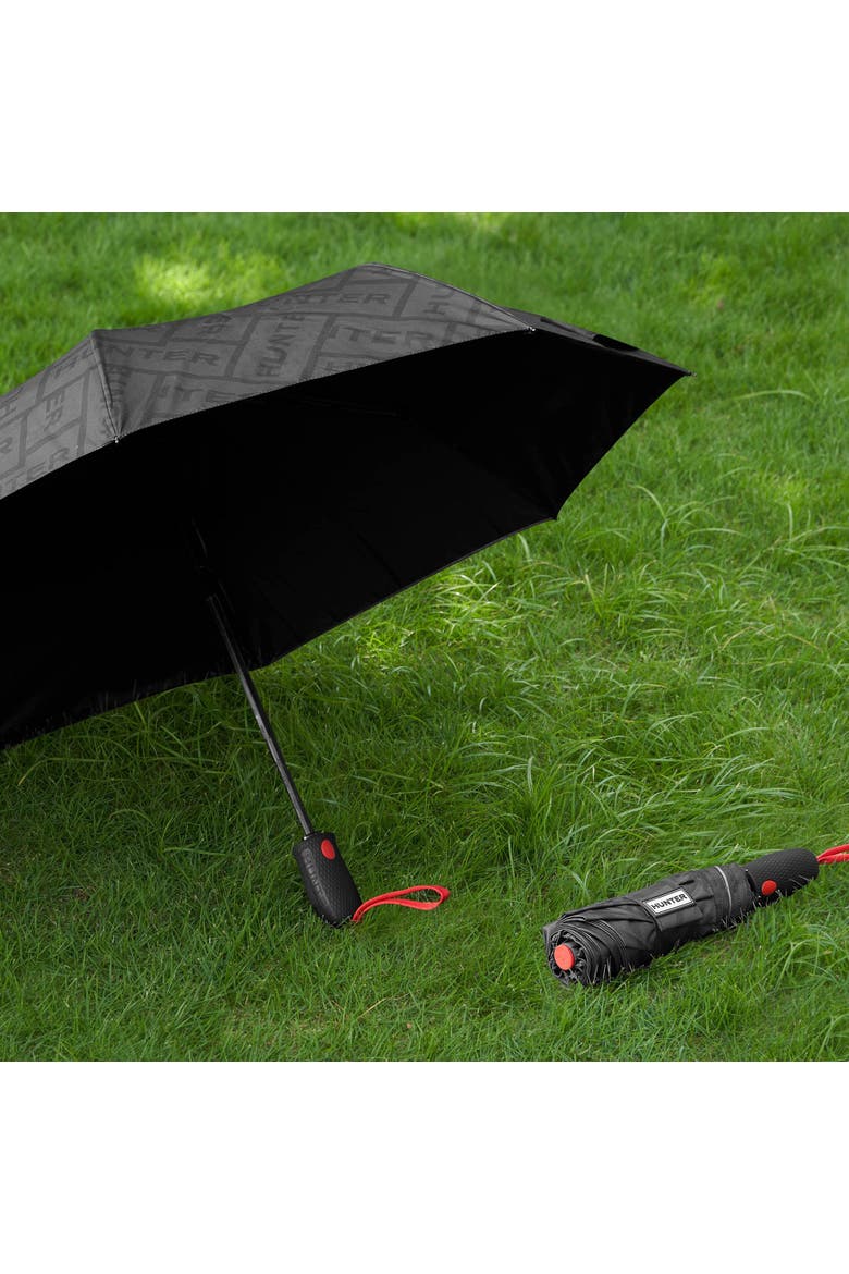 Double Sided Compact Umbrella, Alternate, color, Logo Patch Black
