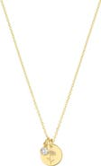 Set & Stones Lily Birth Flower and Birthstone Necklace