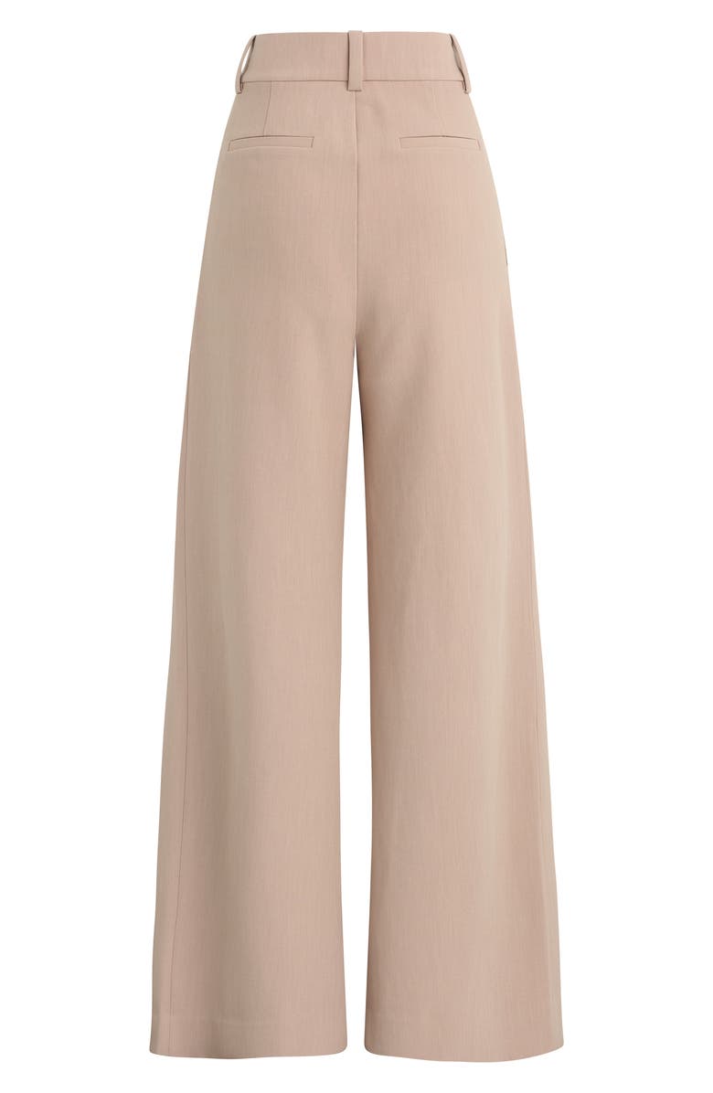 Favorite Daughter Pleated Wide Leg Pants, Alternate, color, Mocha