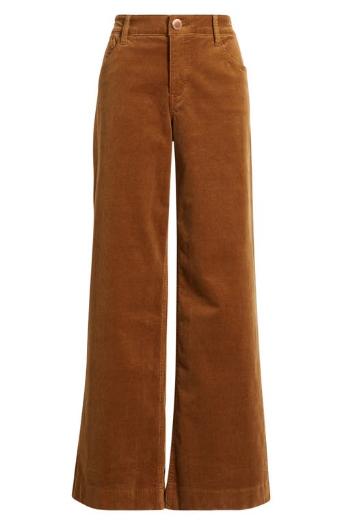 Wit & Wisdom Sam High Waist Wide Leg Jeans In Brown