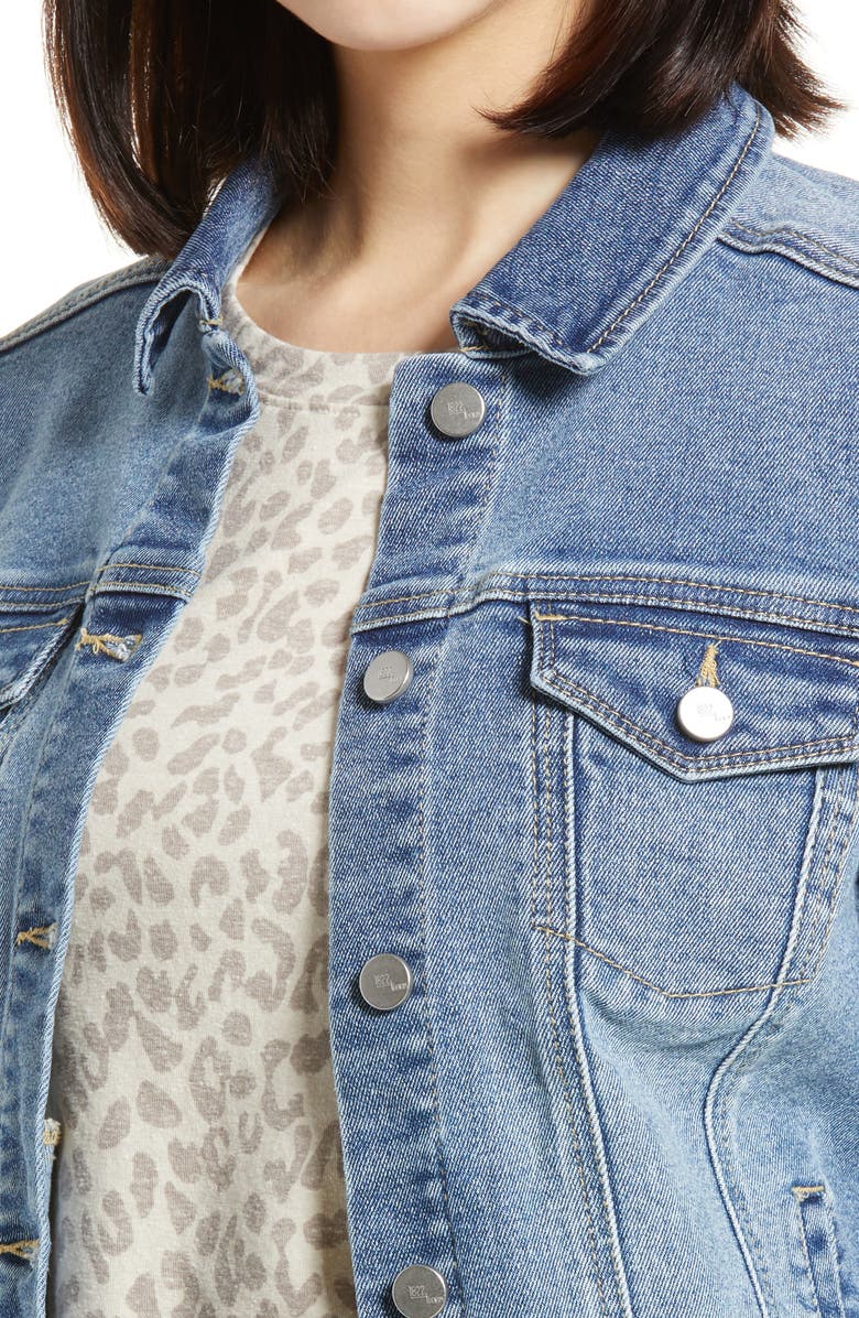 1822 Denim Re:Denim Recycled Denim Trucker Jacket, Alternate, color,