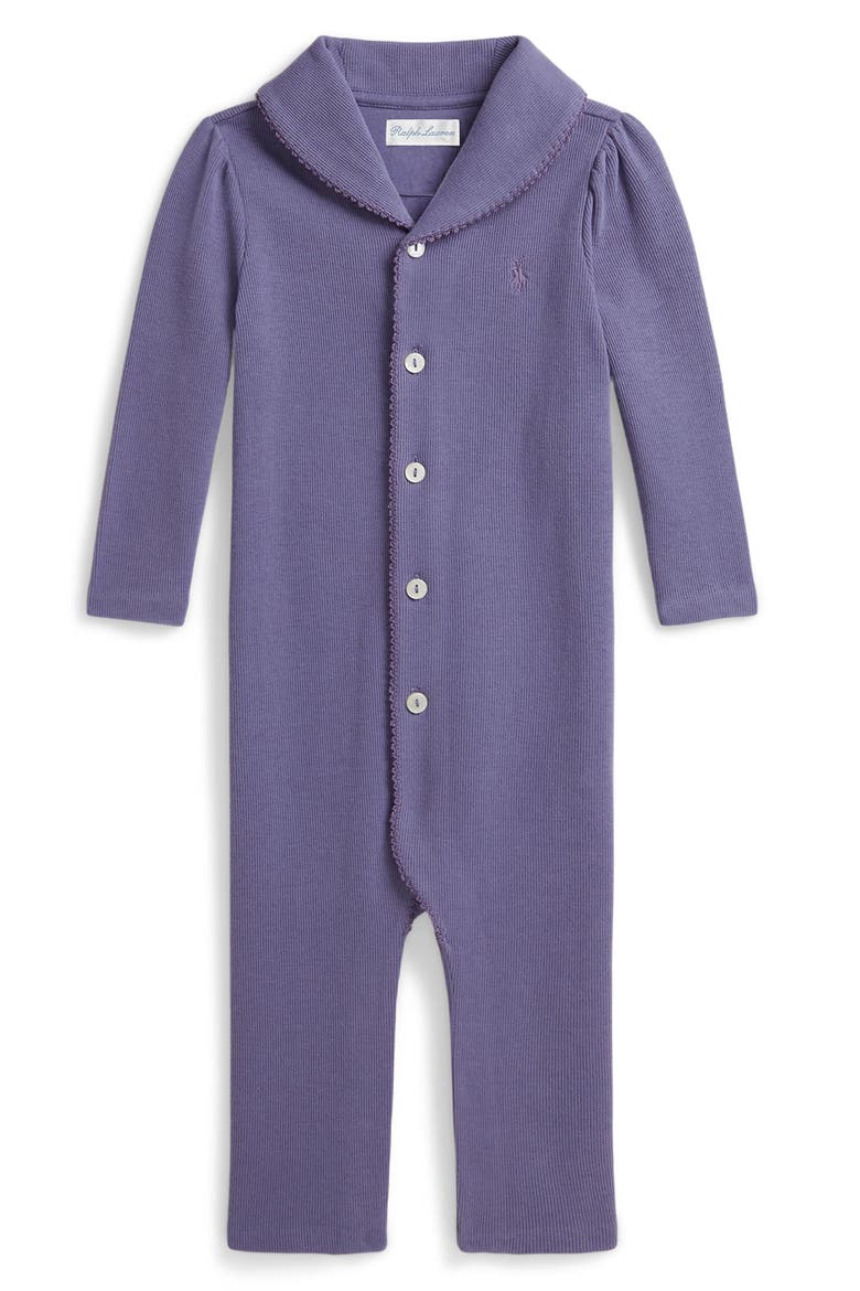 Kids' Estate Rib Cotton Coverall, Main, color, SUMMER PURPLE