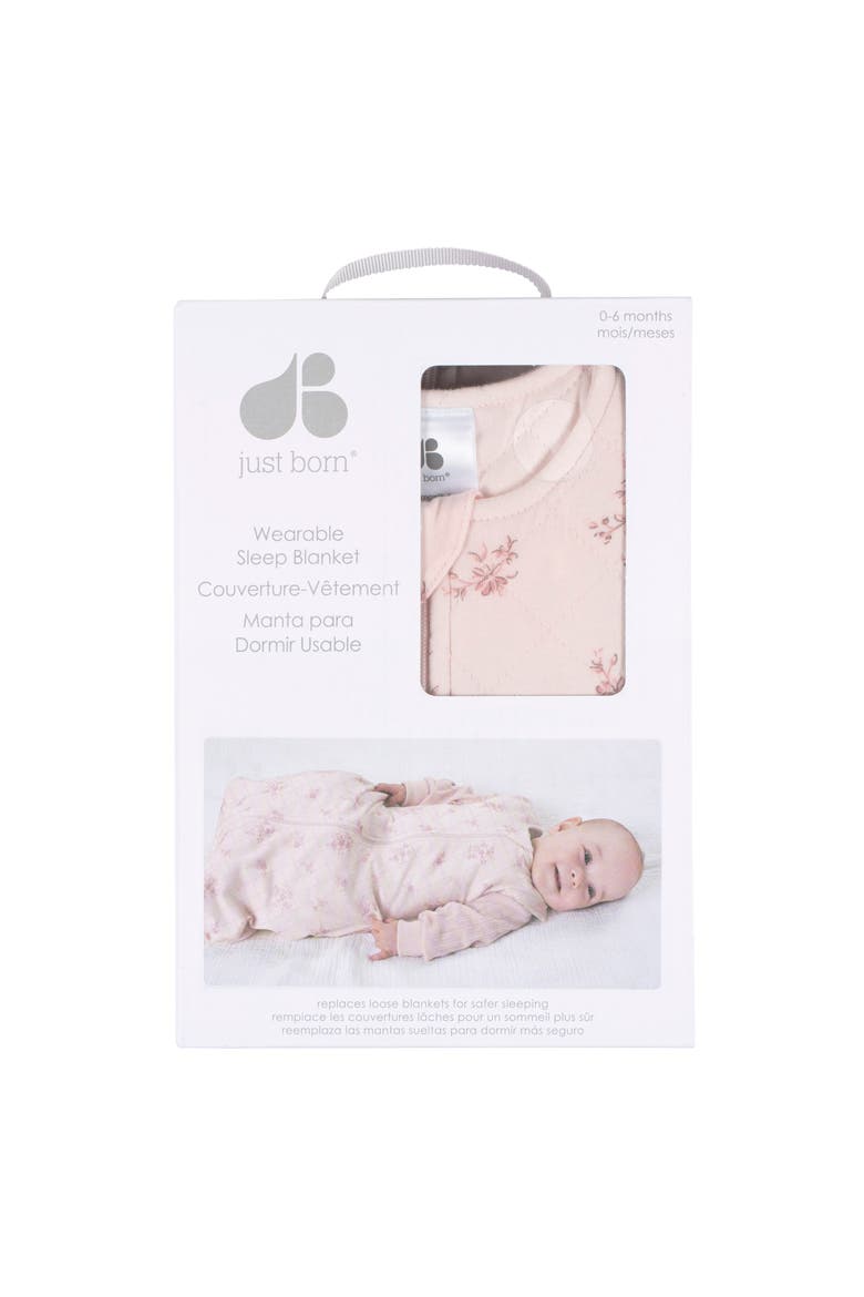 Pink Sleeveless Wearable Blanket, Alternate, color, Floral