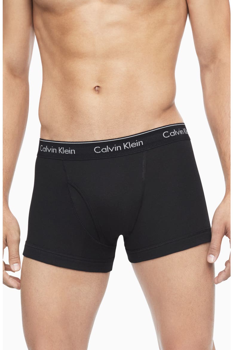Classics 3-Pack Cotton Trunks, Alternate, color, BLACK