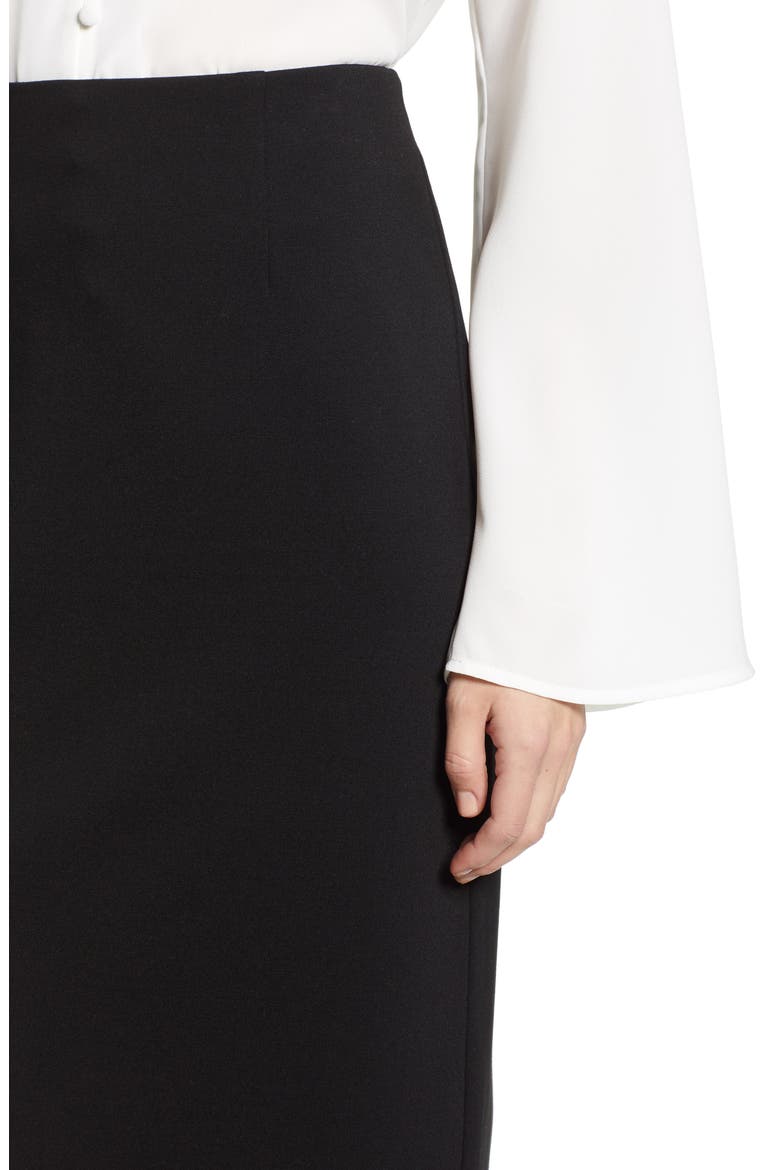 Ponte Pencil Skirt, Alternate, color, BLACK