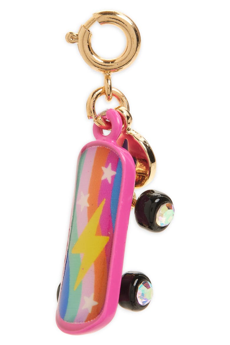 Kids' Rebel Girls Skateboard Charm, Main, color, PINK