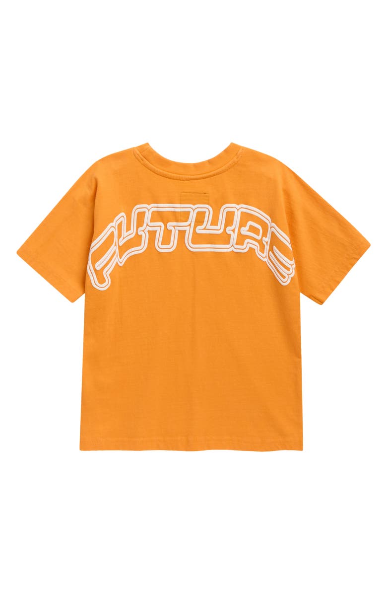 Fly By Night Kids' Travis Future Graphic T-Shirt, Alternate, color, Carrot/ Future