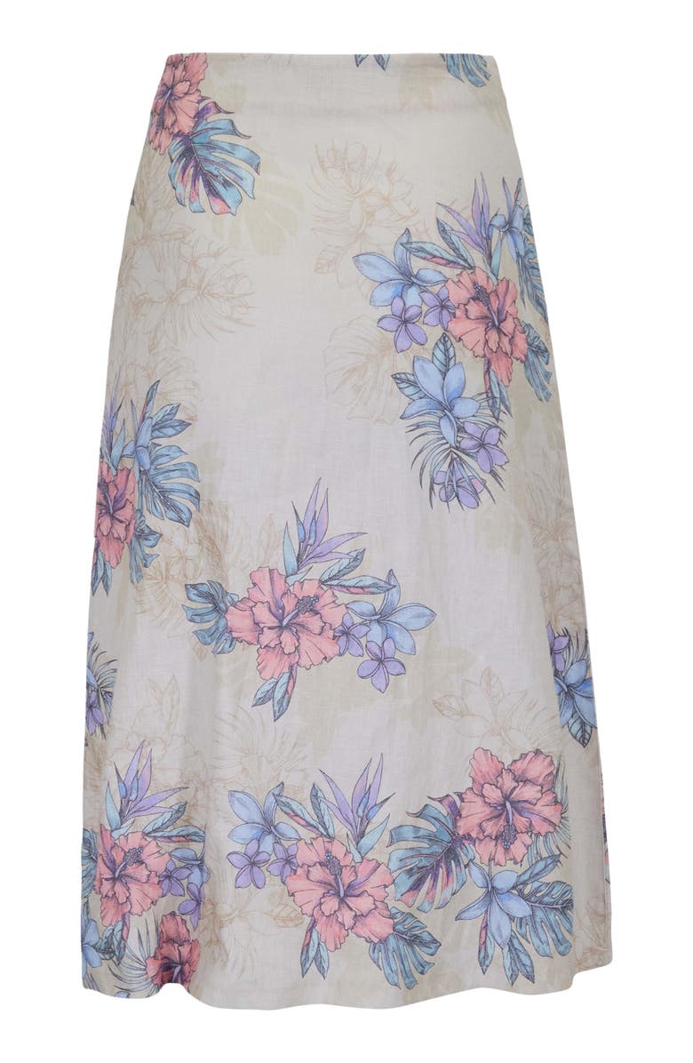 Lords of Harlech Exotic Floral Womens Midi Skirt, Alternate, color, Exotic Floral Natural