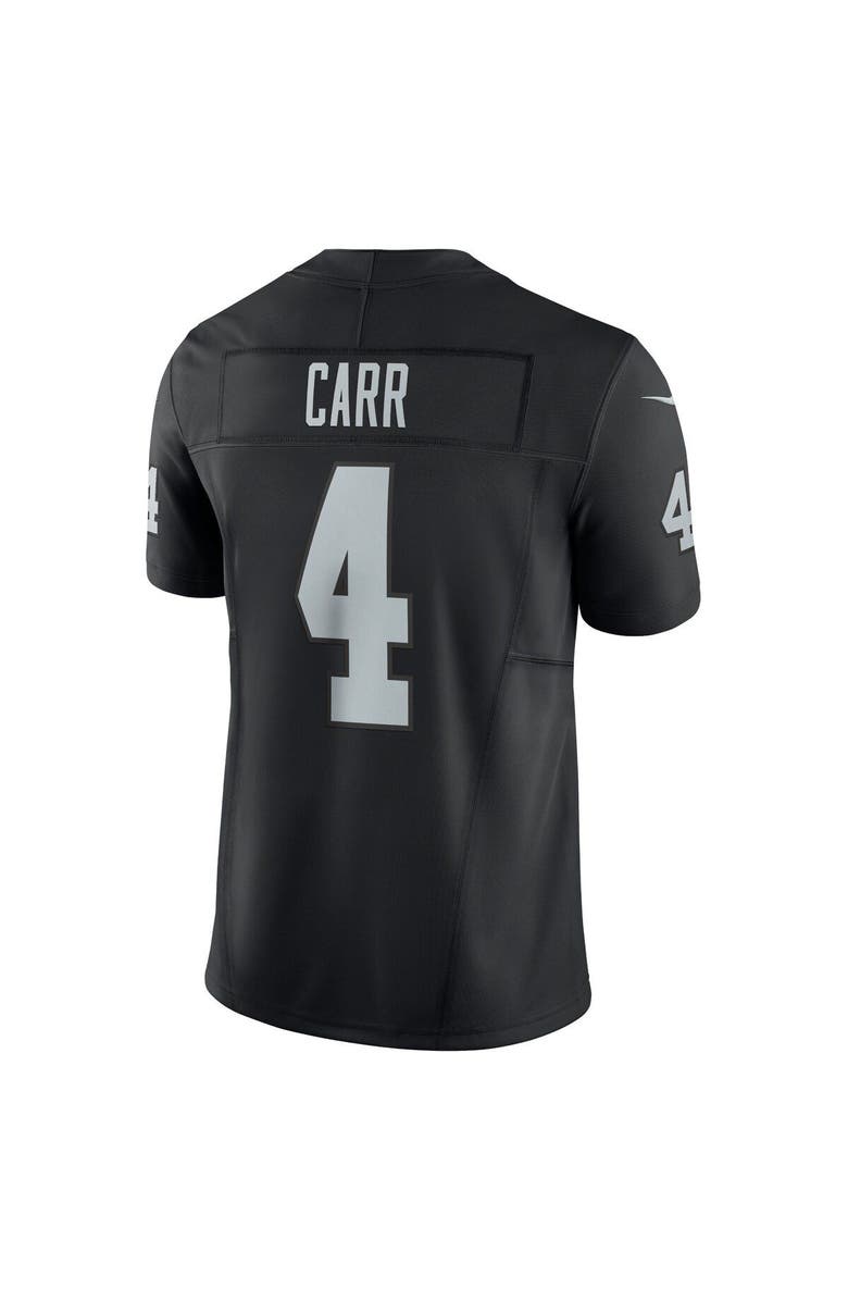Nike Men's Nike Derek Carr Black Las Vegas Raiders Vapor F.U.S.E. Limited Jersey, Alternate, color, 