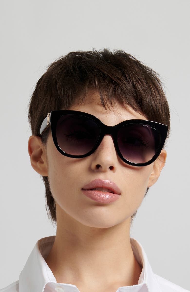 Marc Jacobs 54mm Cateye Sunglasses, Alternate, color, 