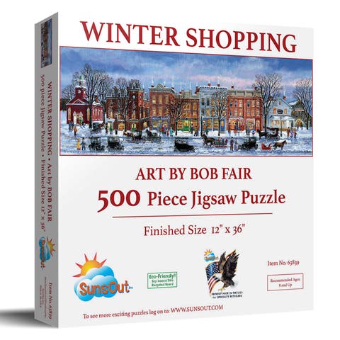 Winter Shopping 500 piece Jigsaw Puzzle for Adults