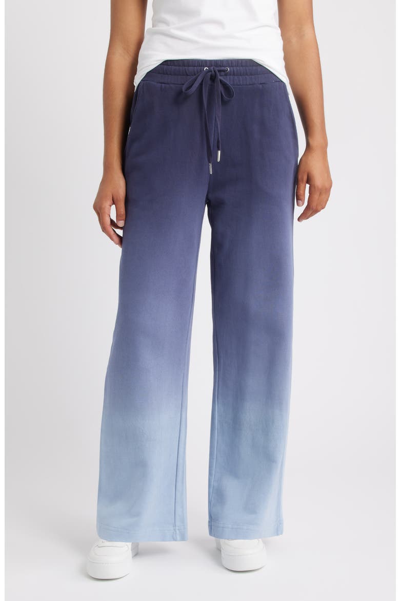 Ombré Dip Dye Drawstring Lounge Pants, Main, color, NAVY