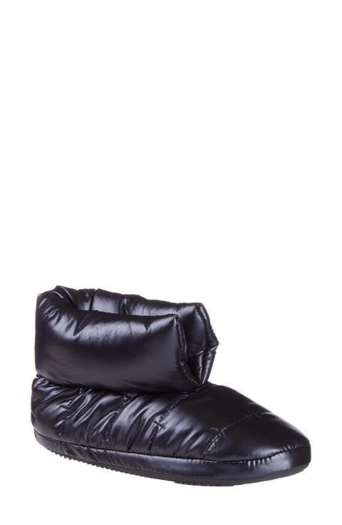 Nylon Puffer Bootie Slipper (Women)
