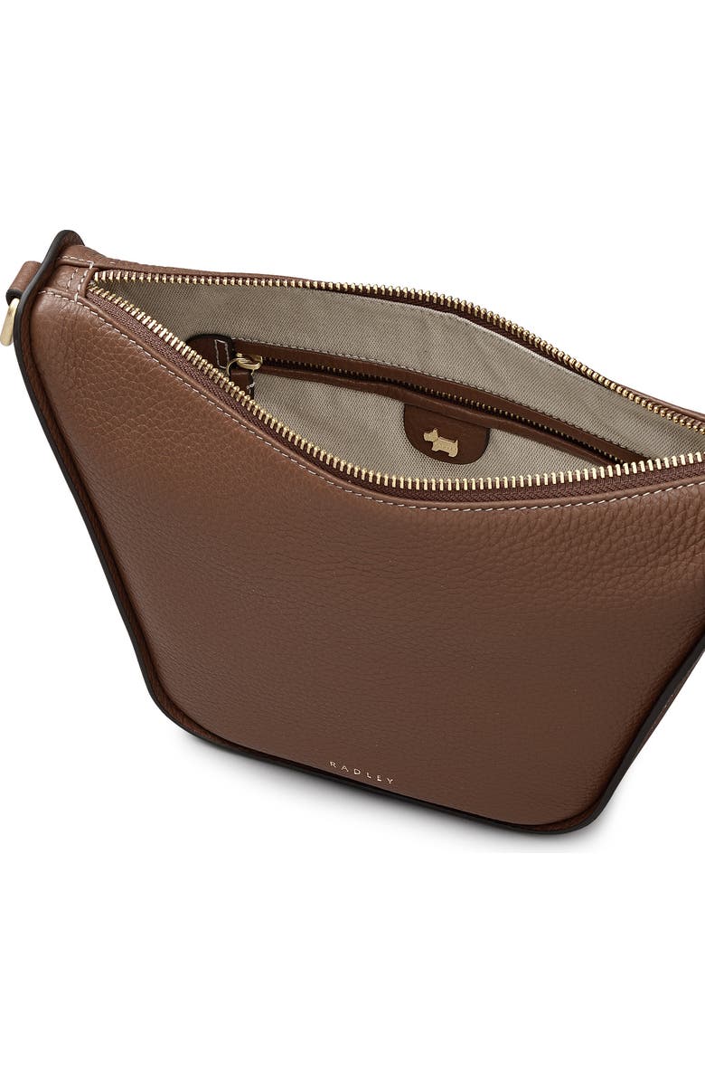 Radley Oak Street Small Ziptop Crossbody Bag, Alternate, color, Saddle