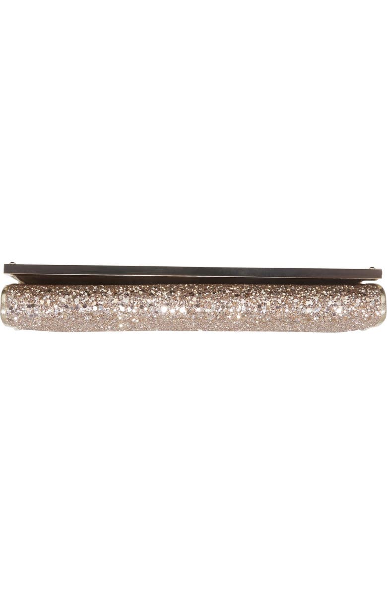 Jimmy Choo 'Milla' Glitter Clutch, Alternate, color,